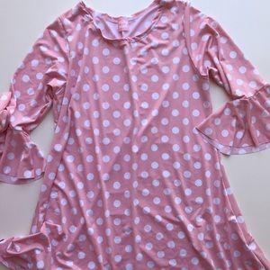 Pink polka dot tunic